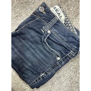 Ariat Real Perfect Rise Lexie Denim Jean Womens 31L (33x34) Bootcut Thick Stitch